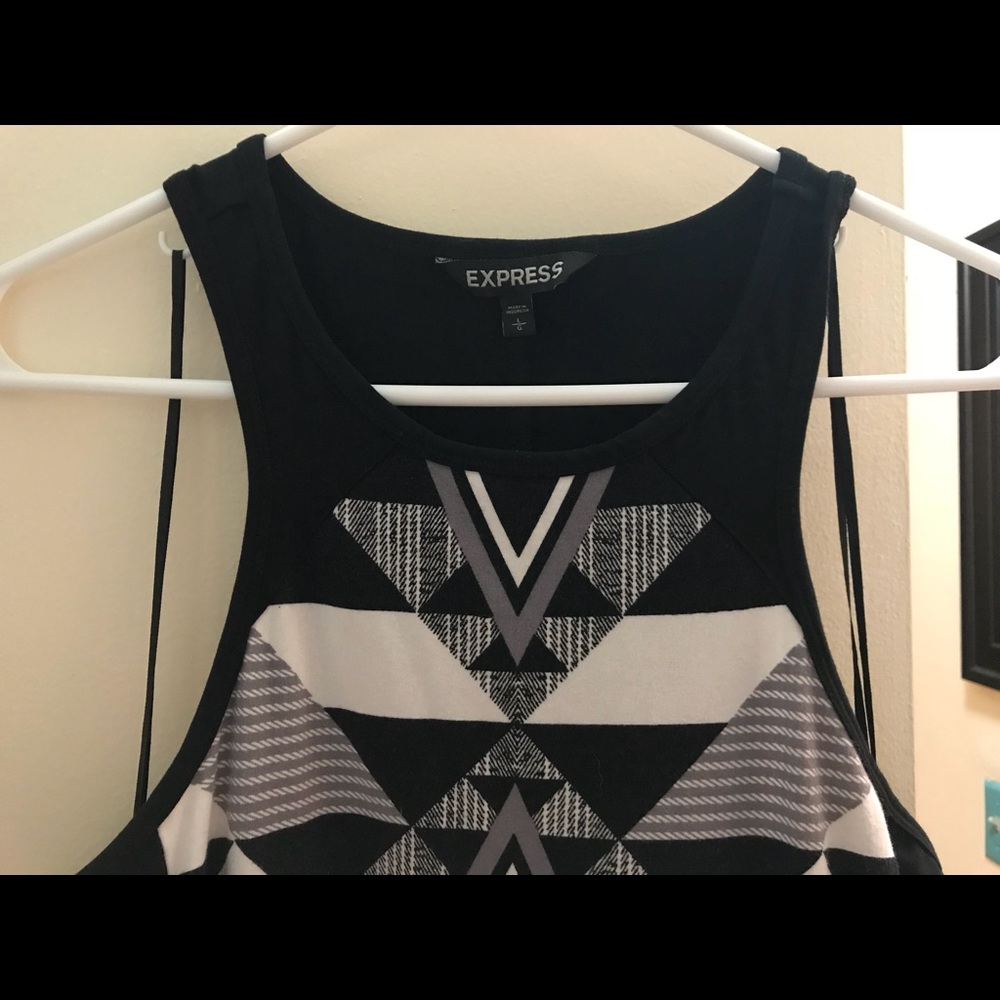 NWOT Express Aztec Racerback Dress - Picture 5 of 5